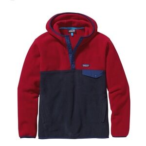 Patagonia Men's Red and Navy Snap-T Hoody